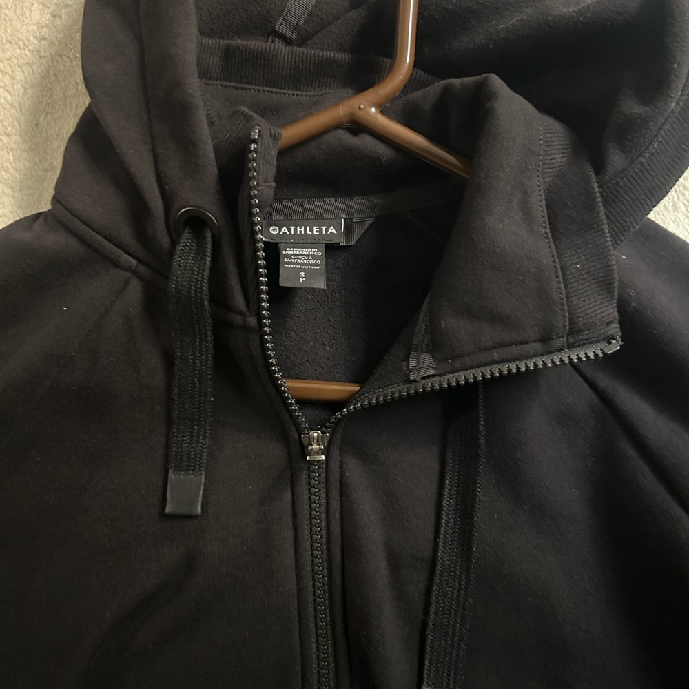 Athleta Charcoal Full-Zip Hoodie